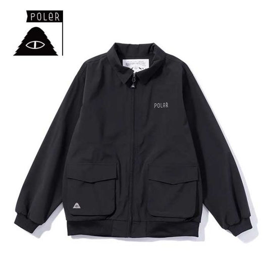 ポーラー ジャケット POLER PL×AFD 3.0L SHELL BOMBER JACKET シェルボンバージャケット ウエア スノーボード AFDICEGEAR ブラック M / L (241129)