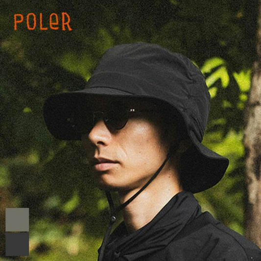 ポーラー POLER 251MCV0218 PL×TNT Packable Hat POLER × TONEDTROUT パッカブルハット StreamR Hat 撥水 折りたたみ可 メール便 (250427)