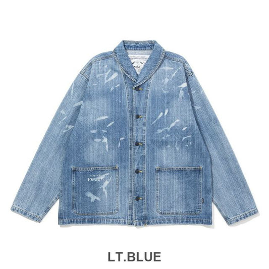 POLER 253MCV0026 PL SHAWL COLLAR DENIM JKT