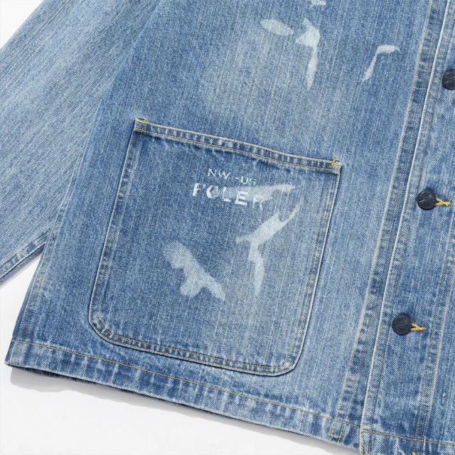 POLER 253MCV0026 PL SHAWL COLLAR DENIM JKT