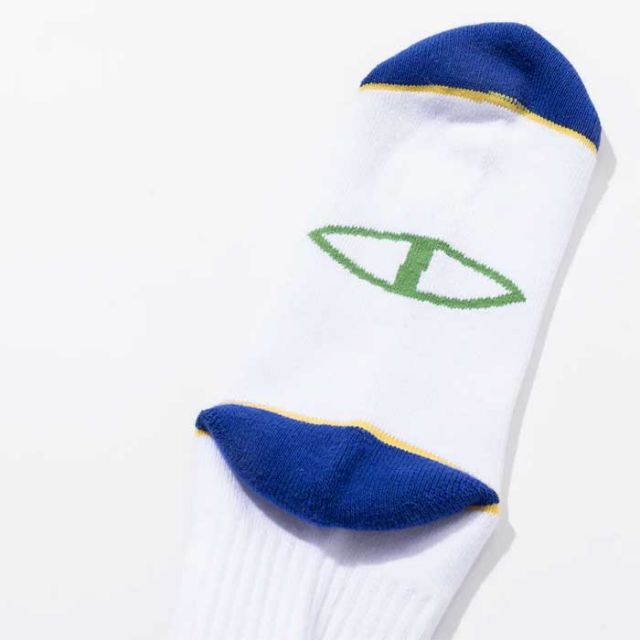 ポーラー 靴下 メンズ POLER 253MCV0116 グレー/ホワイト SKATE SOCKS スケートソックス (250904)