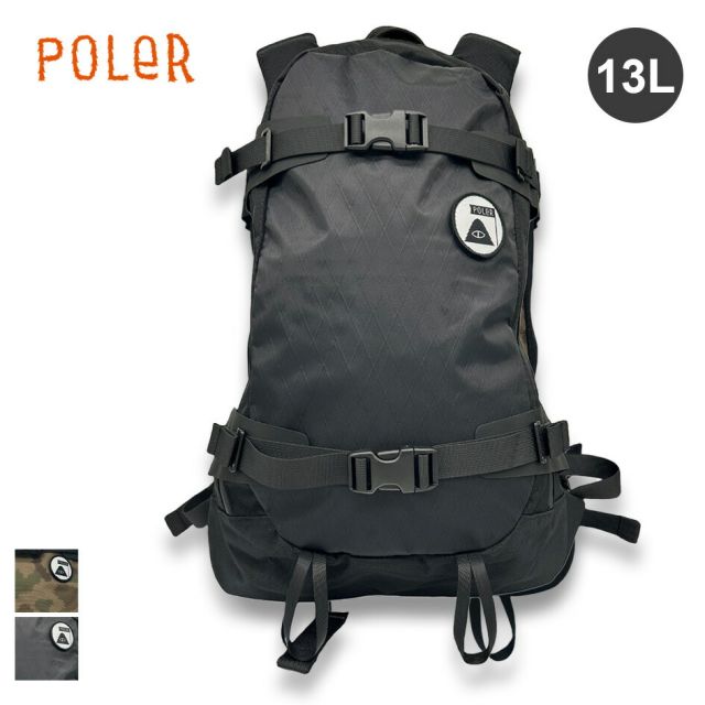 ポーラー POLER × RAIN OR SHINE SC PACK 13L バックパック コラボ リュック スノーボード装着対応 小型 デイパック ナイロン 限定モデル 253MCV0012 253MCV0011 X- (251130)
