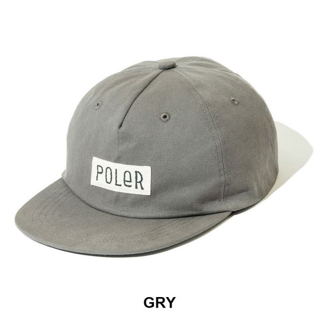 ポーラー ロゴ6パネルキャップ コットンキャップ 251MCV0087 メンズ レディース 帽子 アウトドア デイリー POLER FURRY FONT COTTON 6P CAP