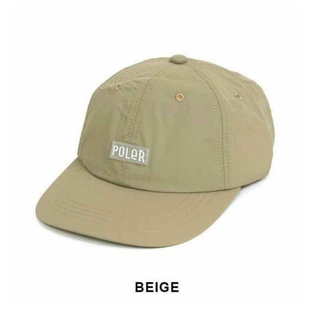 POLER ポーラー FURRY FONT NYLON 6P CAP 251MCV0092 ナイロンキャップ ローキャップ ベースボールキャップ 撥水 軽量 アウトドア キャンプ タウンユース メンズ レディース