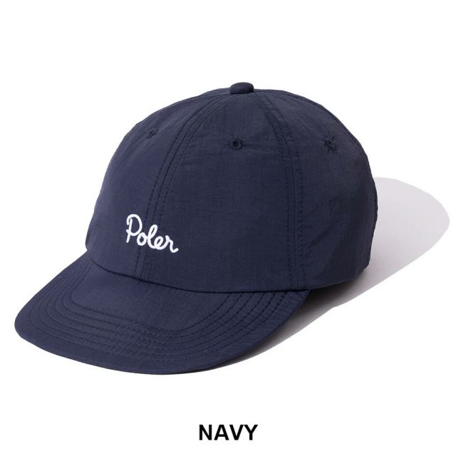 POLER ポーラー ナイロンフロッピーベースボールキャップ NYLON FLOPPY BASEBALL CAP 261MCV0082 ローキャップ 帽子 アウトドア キャンプ タウンユース 軽量 ナイロンキャップ