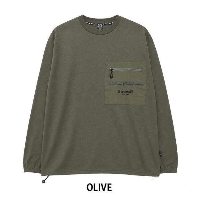 POLER ポーラー StreamR ドローコード ドライ ロングスリーブTシャツ 261MCV0136 長袖Tシャツ UVカット 吸湿速乾 耐塩素 フィッシング アウトドア StreamR DRAWCORD Dry L/S Tshirt (260429)