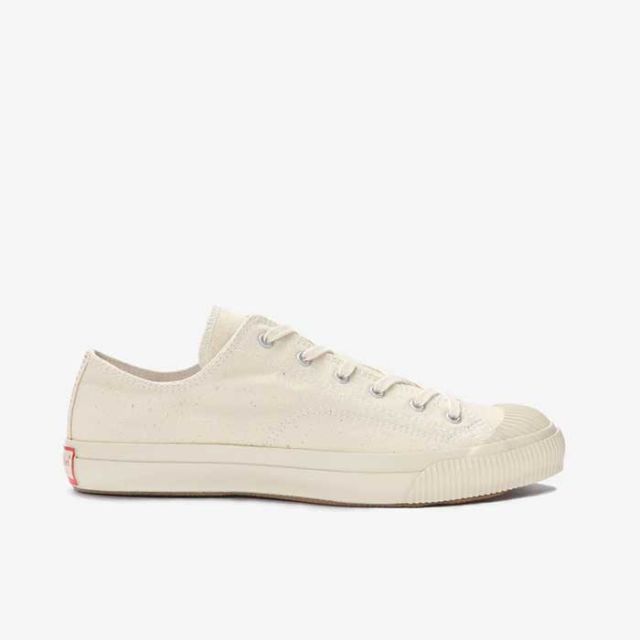 プラス スニーカー キャンバス  メンズ レディース ユニセックス PRAS SHELLCAP LOW 01-LOW バルカナイズド 日本製 ローカット 生成り ブラック ホワイト シンプル 久留米 シェルキャップ 26cm / 27cm オールシーズン