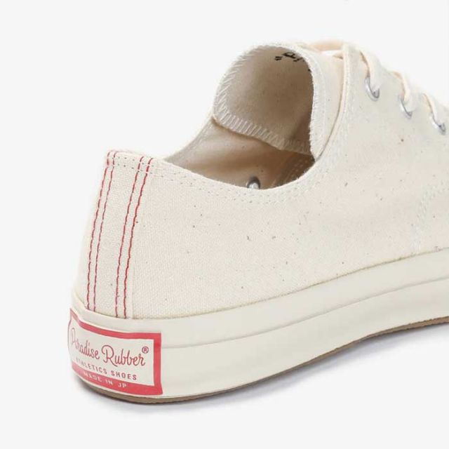 プラス スニーカー キャンバス  メンズ レディース ユニセックス PRAS SHELLCAP LOW 01-LOW バルカナイズド 日本製 ローカット 生成り ブラック ホワイト シンプル 久留米 シェルキャップ 26cm / 27cm オールシーズン