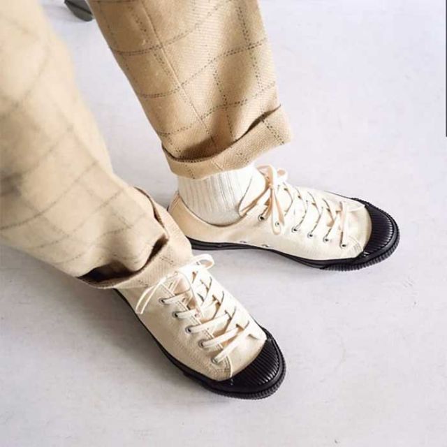 プラス スニーカー キャンバス  メンズ レディース ユニセックス PRAS SHELLCAP LOW 01-LOW バルカナイズド 日本製 ローカット 生成り ブラック ホワイト シンプル 久留米 シェルキャップ 26cm / 27cm オールシーズン