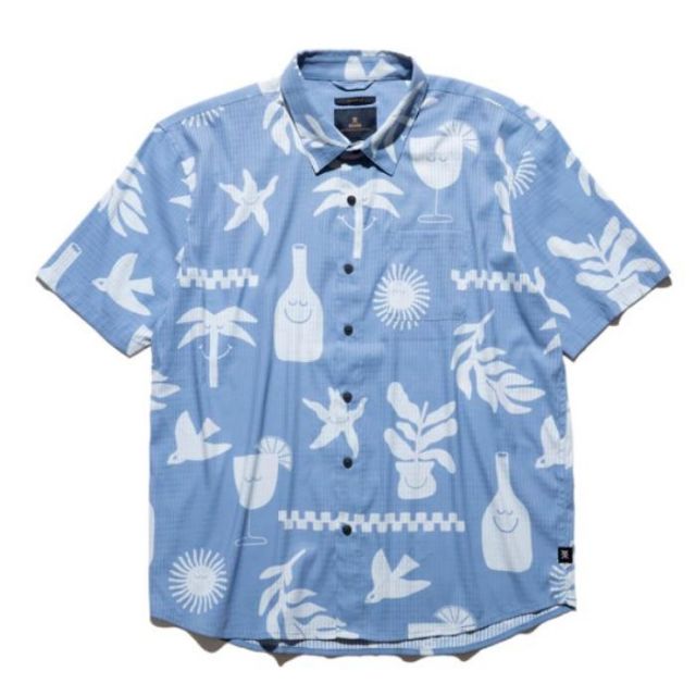 ロアーク 半袖シャツ ROARK RWJ1001 BLESS UP "GROTTO" S/S WOVEN - COMFORT FIT (240409)