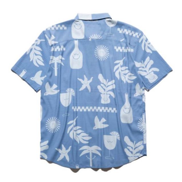 ロアーク 半袖シャツ ROARK RWJ1001 BLESS UP "GROTTO" S/S WOVEN - COMFORT FIT (240409)