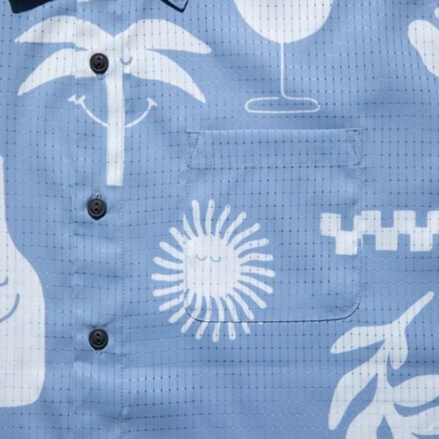 ロアーク 半袖シャツ ROARK RWJ1001 BLESS UP "GROTTO" S/S WOVEN - COMFORT FIT (240409)
