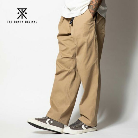 ロアーク ROARK RPJ1003 TRAVEL PANT HW TWILL-RELAX ロアーク TRAVEL PANTS 2.0 メンズ ロングパンツ リラックスフィット コットンツイル ストレッチ 磁石ポケット テーパード 日本サイズ (250328)