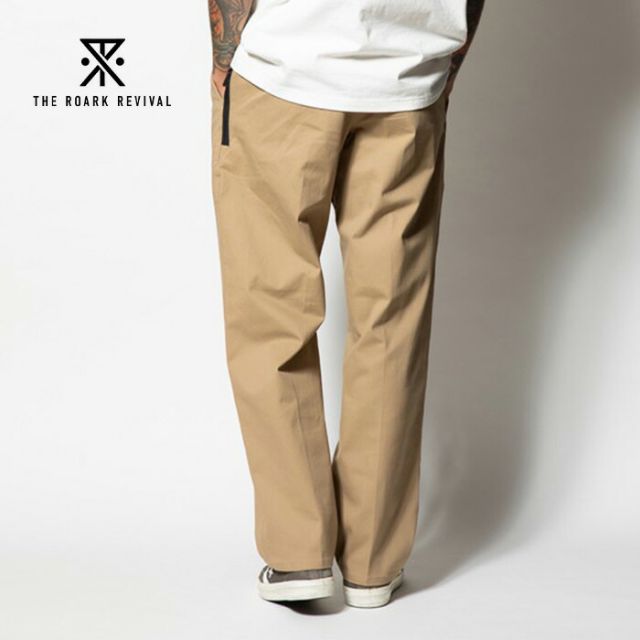 ロアーク ROARK RPJ1003 TRAVEL PANT HW TWILL-RELAX ロアーク TRAVEL PANTS 2.0 メンズ ロングパンツ リラックスフィット コットンツイル ストレッチ 磁石ポケット テーパード 日本サイズ (250328)