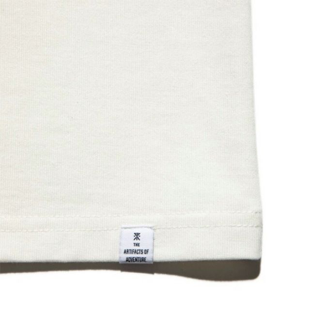 ロアーク ROARK RTJF1104 "GEAR&GUIDES"FINE TECH DRY Tシャツ 半袖 メンズ ドライ 吸湿 消臭 ポケット付き フロッキープリント 綿 再生繊維 ミドルウェイト 日本サイズ  メール便 (250328)