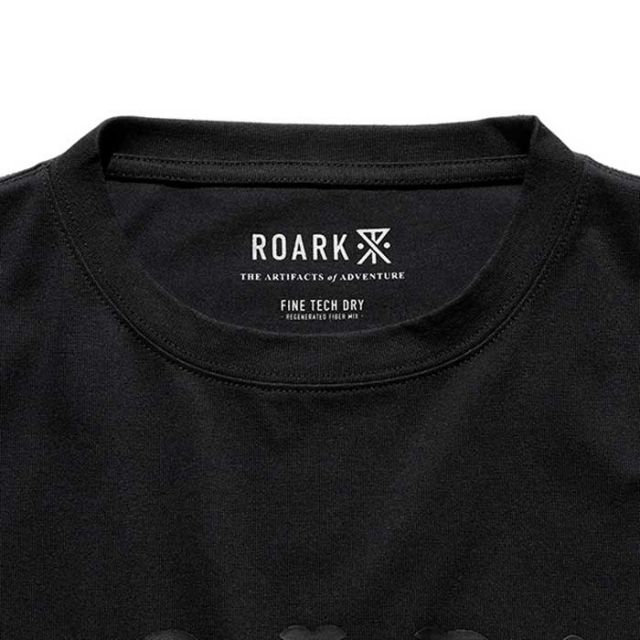 ロアーク tシャツ ROARK RTJF1122 "MEDIEVAL" FINE TECH DRY TEE 半袖 アウトドア 吸湿性 消臭機能 シンプル THE ROARK REVIVAL  メール便 (250612)