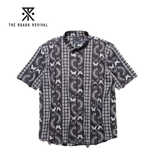 ロアーク シャツ ROARK RWJ1120 "SONS OF THE SUN" BLESS UP SS 半袖 春夏 伸縮性 耐久性 速乾性 ロアークリバイバル THE ROARK REVIVAL  メール便 (250612)
