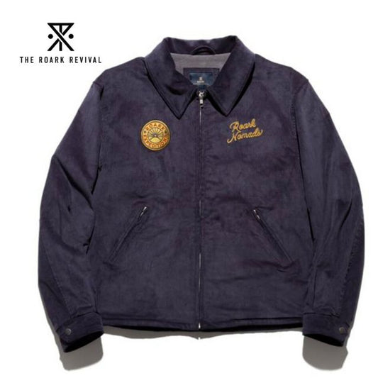 ROARK REVIVALISTS コンボイジャケット コーデュロイ ボックスシルエット 裏フリース仕様 防寒 秋冬 アウター メンズ 日本サイズ対応 CONVOY JACKET RJJ1171 CONVOY JKT NAVY
