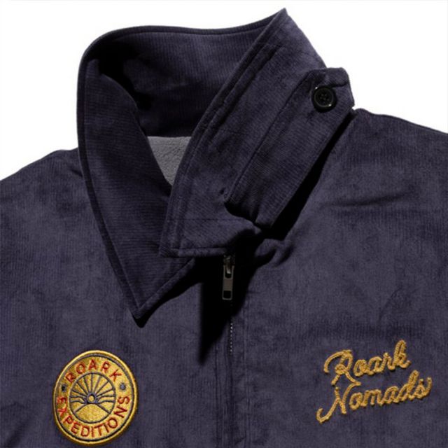 ROARK REVIVALISTS コンボイジャケット コーデュロイ ボックスシルエット 裏フリース仕様 防寒 秋冬 アウター メンズ 日本サイズ対応 CONVOY JACKET RJJ1171 CONVOY JKT NAVY