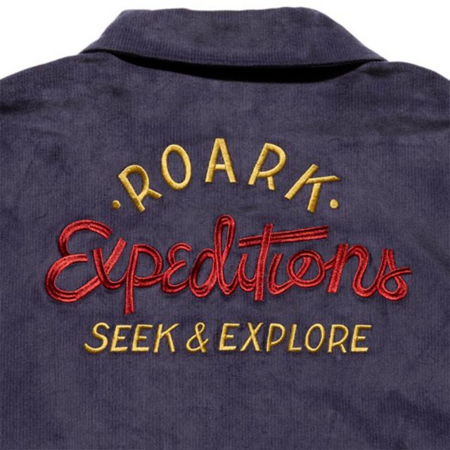 ROARK REVIVALISTS コンボイジャケット コーデュロイ ボックスシルエット 裏フリース仕様 防寒 秋冬 アウター メンズ 日本サイズ対応 CONVOY JACKET RJJ1171 CONVOY JKT NAVY