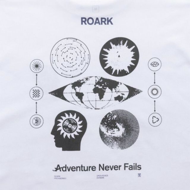 ロアーク ロングスリーブTシャツ ホワイト ロンT 長袖Tシャツ コットン 抗菌 防臭 メンズ NEVER FAILS RLTJ1200 NEVER L/S TEE WHT M