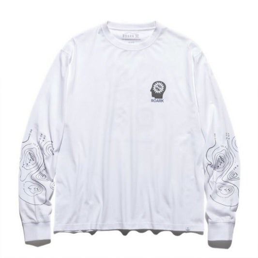 ロアーク ロングスリーブTシャツ ホワイト ロンT 長袖Tシャツ コットン 抗菌 防臭 メンズ NEVER FAILS RLTJ1200 NEVER L/S TEE WHT M
