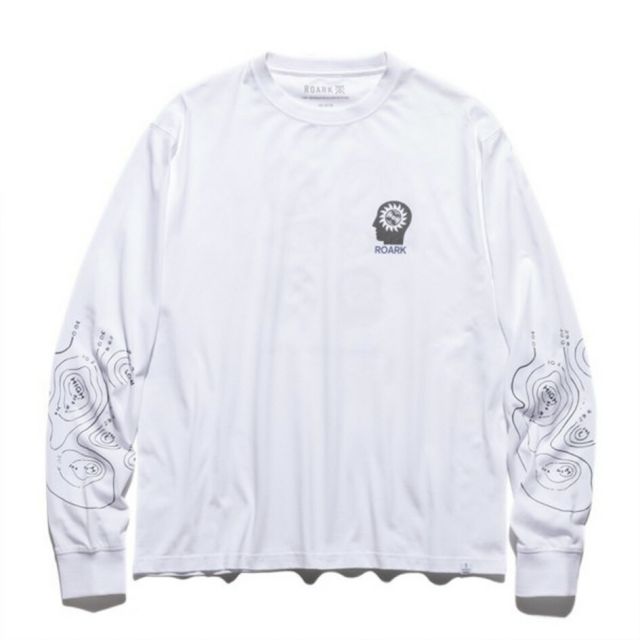ロアーク ロングスリーブTシャツ ホワイト ロンT 長袖Tシャツ コットン 抗菌 防臭 メンズ NEVER FAILS RLTJ1200 NEVER L/S TEE WHT M