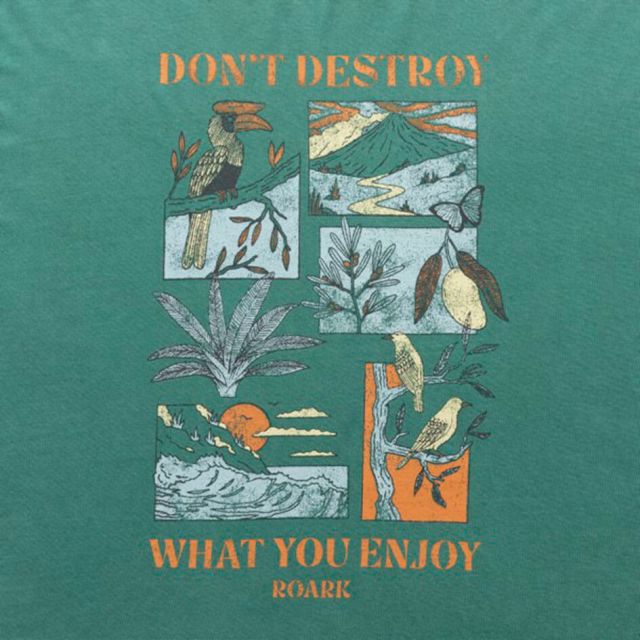 ロアーク ロングスリーブTシャツ ハンター ロンT 長袖Tシャツ コットン100％ 抗菌 防臭 メンズ RLTJ1203 ENJOY WELL WORN L/S TEE HUNTER M
