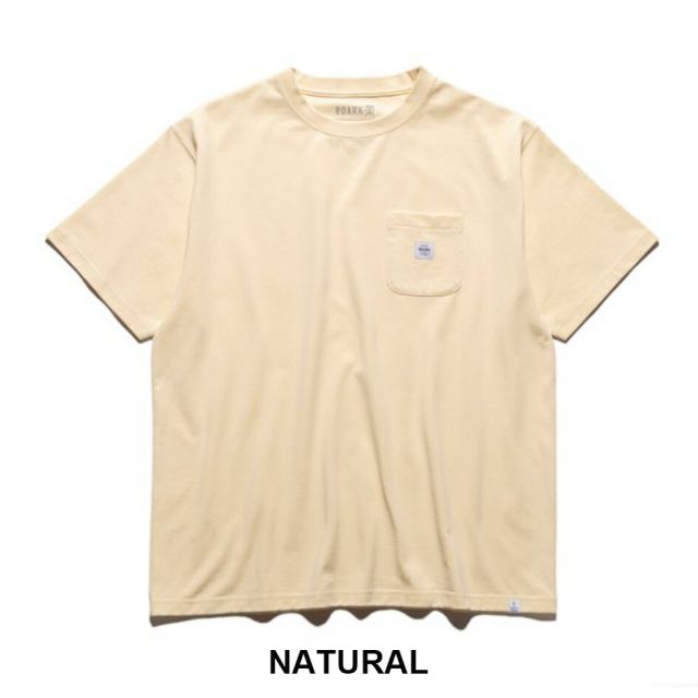 ロアーク LABEL POCKET ファインテックドライTシャツ チャコール ナチュラル LABEL POCKET FINE TECH DRY TEE RTJF1200-CCL RTJF1200-NAT ROARK ロアーク 半袖Tシャツ ドライ 吸湿 消臭 ポケットT メール便 (260316)