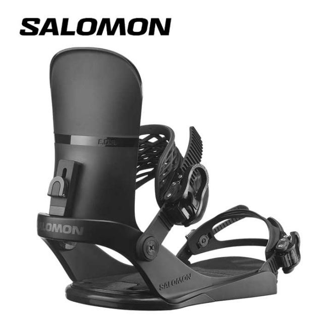 サロモン ビンディング ユニセックス スノーボードビンディング SALOMON L47650200 EDB バイン ミディアムフレックス スノーボード スノボ ブラック Mサイズ (241129)