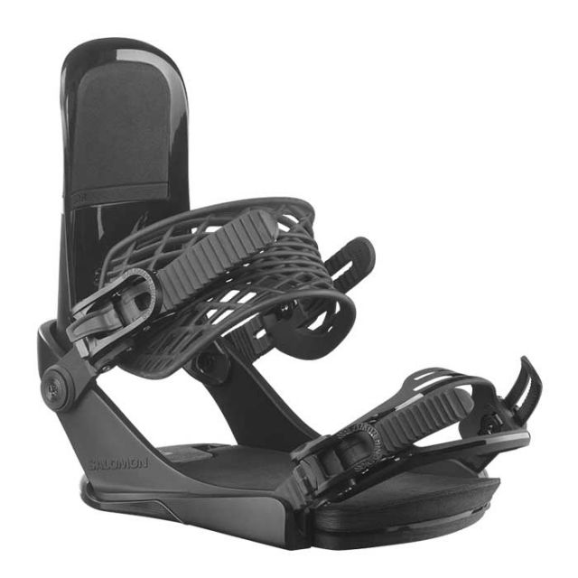 サロモン ビンディング ユニセックス スノーボードビンディング SALOMON L47650200 EDB バイン ミディアムフレックス スノーボード スノボ ブラック Mサイズ (241129)