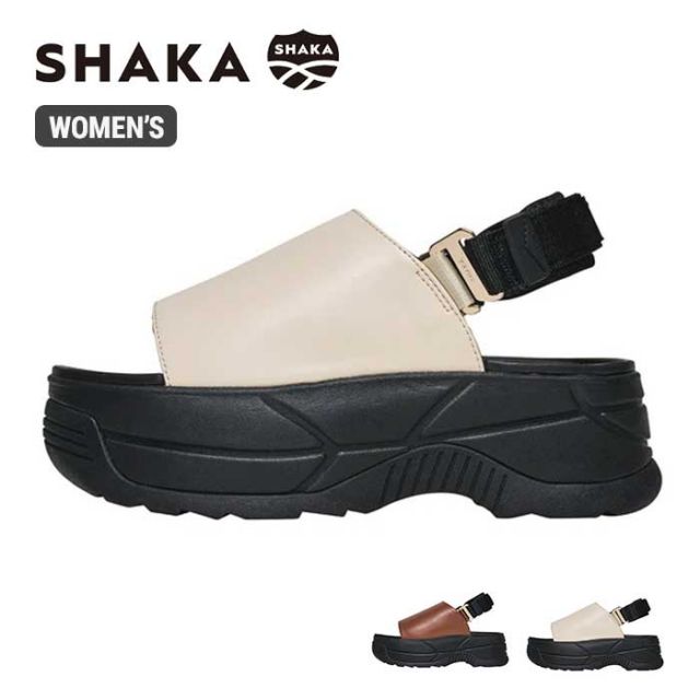 シャカ レディース 厚底 スポーツ サンダル SK-281 VACAY CHUNKY SHAKA チャンキーソール スポサン スライドサンダル 春夏 Y2K 2WAY 新作 ブラック ブラウン ホワイト 24cm 25cm  (240326)