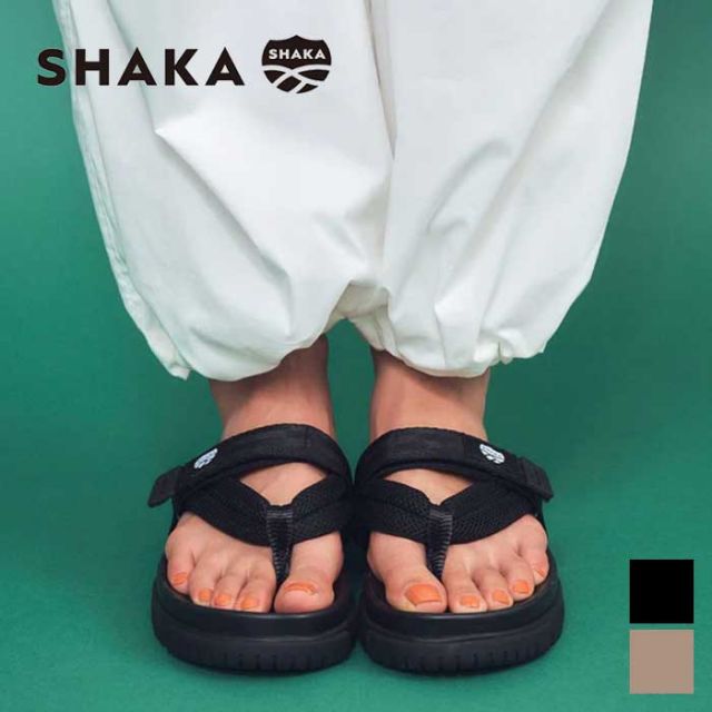 シャカ サンダル 鼻緒 メンズ レディース ユニセックス キャンプベイ SHAKA SK-271 CAMP BAY PARA BF 草履 シューズ ブラック スポーツサンダル トング ビーサン 雪駄 草鞋 春夏 24新作 24cm / 25cm / 26cm / 27cm (240421)
