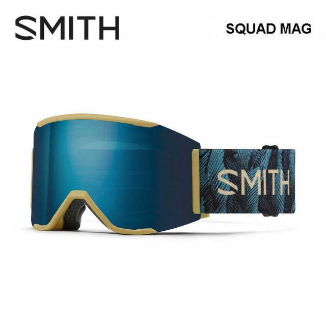 スミス SMITH SQUAD MAG 24-25 メンズ レディース ユニセックス 冬 スキー スノボ スノーボード 010275044 Low Bridge Fit アジアンフィット 日本正規品 平面レンズ