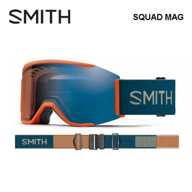 スミス SMITH SQUAD MAG 24-25 メンズ レディース ユニセックス 冬 スキー スノボ スノーボード 010275047 Low Bridge Fit アジアンフィット 日本正規品 平面レンズ 調光