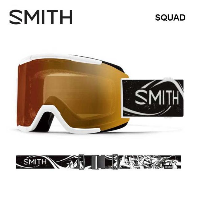 スミス SMITH SQUAD 24-25 メンズ レディース ユニセックス 冬 スキー スノボ スノーボード 010275082 Low Bridge Fit アジアンフィット 日本正規品 平面レンズ 調光