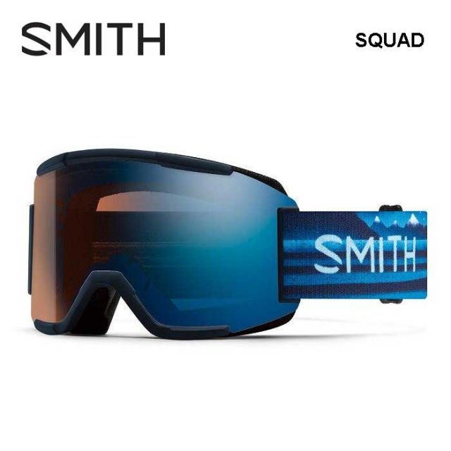 スミス SMITH SQUAD 24-25 メンズ レディース ユニセックス 冬 スキー スノボ スノーボード 010275083 Low Bridge Fit アジアンフィット 日本正規品 平面レンズ 調光