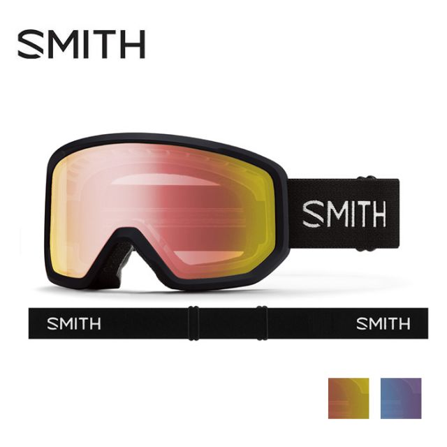 スミス SMITH TRANSFER BLACK BLUE RED Mirror 調光 ミラー スノーゴーグル Cylindrical Series レンズ メンズ レディース(251011)