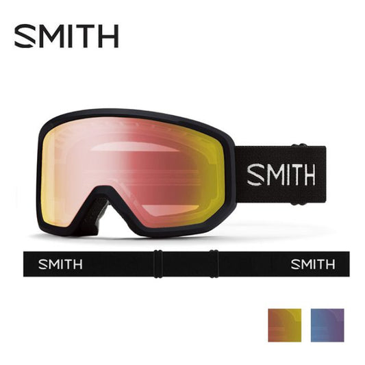 スミス SMITH TRANSFER BLACK BLUE RED Mirror 調光 ミラー スノーゴーグル Cylindrical Series レンズ メンズ レディース(251011)