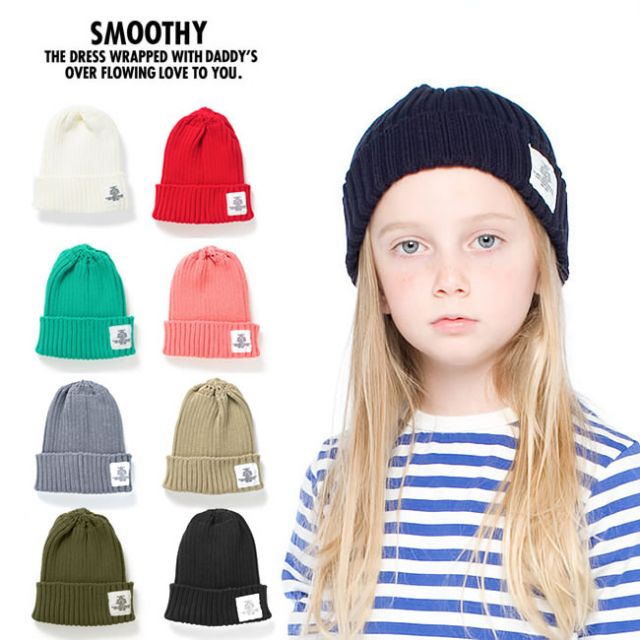 スムージー キッズ ニットキャップ SMOOTHY [13AC-09/01AC-09] 子供服 春-秋向け 日本製 [メール便]