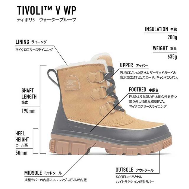 SOREL NL5113 TIVOLI 5 WP