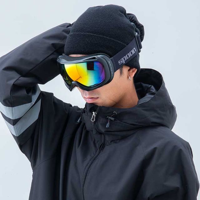 スノボ ゴーグル スプーン SPOON HOOD別注 (SBPH-201-1) HALL スノーボード スキー goggle ユニセックス お手頃 ビギナー