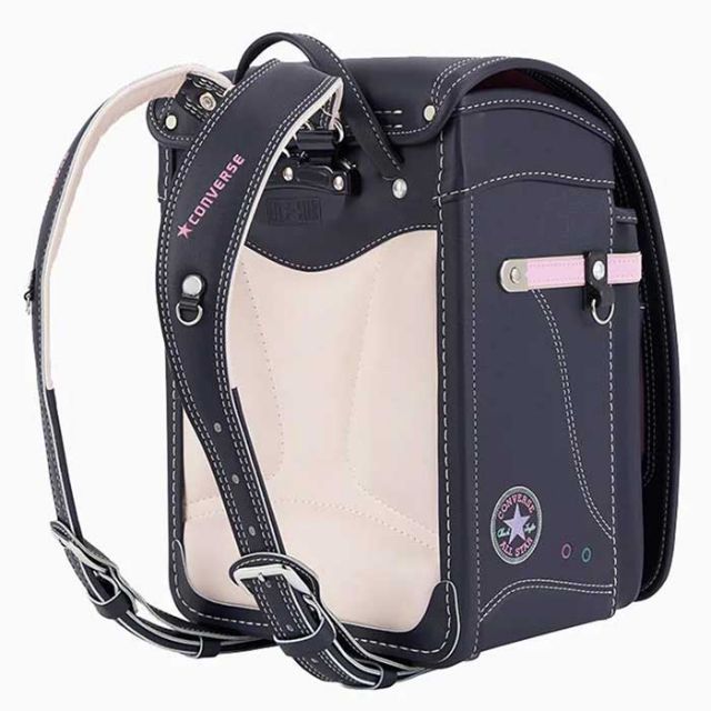 ランドセル 女の子 男の子 コンバース 2025 ネイビー 紺 デニム ピンク 6年間保証 A4フラットファイル タブレット対応 春入学 一年生 新入学 6775506 CONVERSE C girls NAVY StompStamp ストンプスタンプ (240326)