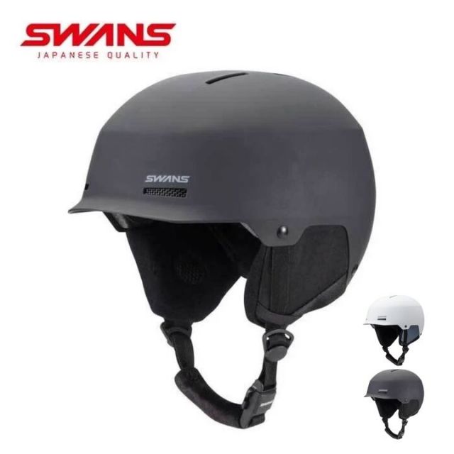 スワンズ ヘルメット SWANS メンズ レディース ユニセックス 25-26 HSF-251 マットブラック スノーヘルメット メンズ レディース ユニセックス M / L  (241107)