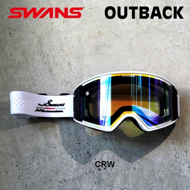 スワンズ SWANS OB-CMDH OUTBACK GLR CRW Q スキーゴーグル OUTBACK 調光ミラーモデル OB-CMDH GLR CRW フォトクロミックレンズ A-BLOW SYSTEM プレミアムアンチフォグ 曇り防止 メガネ対応 日本製 (251007)
