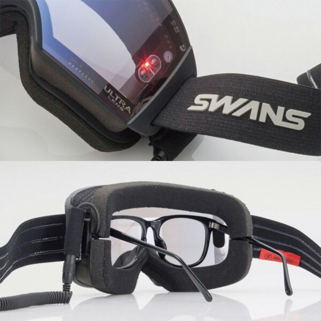 スワンズ SWANS RA-F-XED-LG RACAN MNV Q 面発熱レンズ ULTRAライトグレイ/ライトシルバーミラー 眼鏡対応 大型平面ダブルレンズ 日本製 MNV プレミアムアンチフォグ 撥水 バッテリー付属 RA-F-XED-LG (251007)