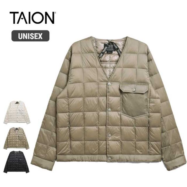 タイオン ダウンカーディガン TAION (101CJ ) DOWN WORK CARDIGAN ダウンワークカーディガン ユニセックス [230921]