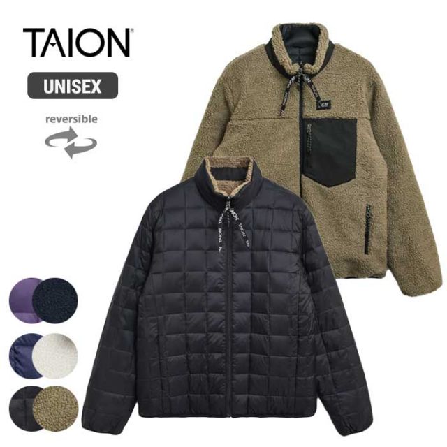 タイオン ダウンジャケット  TAION (R102MB) DOWN×BOA REVERSIBLE DOWN JK マウンテン リバーシブル ダウン×ボア ジャケット アウター [230930]
