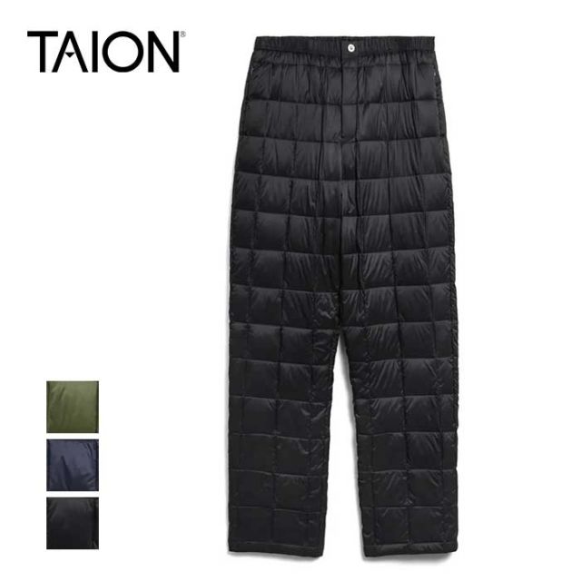 タイオン TAION ダウンパンツ 131RS REGULAR STRAIGHT DOWN PANTS メンズ ボトムス レギュラーフィット 800FP アウトドア ルームウェア S / M / L / XL