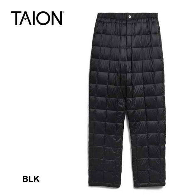 タイオン TAION ダウンパンツ 131RS REGULAR STRAIGHT DOWN PANTS メンズ ボトムス レギュラーフィット 800FP アウトドア ルームウェア S / M / L / XL